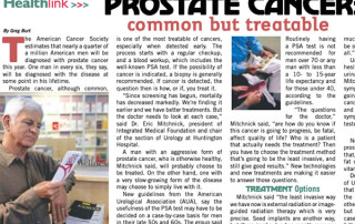 Prostate Cancer: Common But Treatable